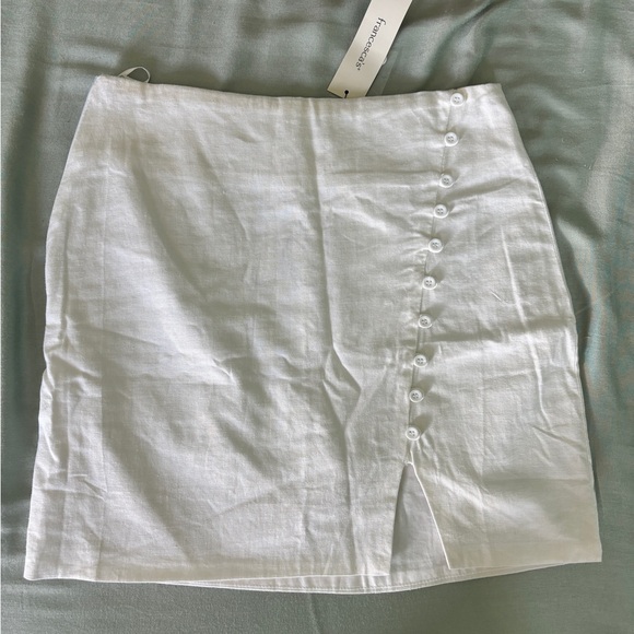 Francesca's Collections Dresses & Skirts - Francesca's Collections White Buttoned Pencil Skirt